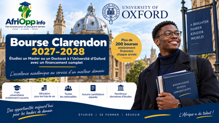 Bourse Clarendon 2027-2028 à l’Université d’Oxford : Master et Doctorat entièrement financés